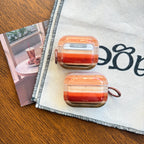 Sunset Gradient AirPods Case – Aesthetic Transparent Protective Cover