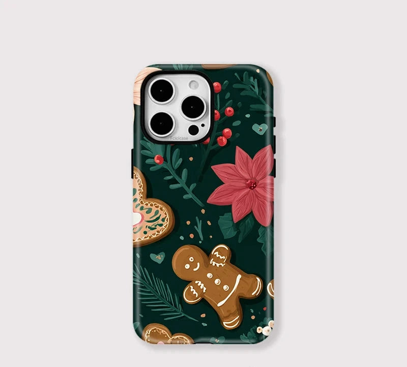 Weihnachts-Lebkuchen iPhone Hülle Festliche stoßfeste MagSafe Hülle