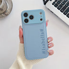 Custom Vertical Name Leather Phone Case – Personalized Engraved Initial & Text Case