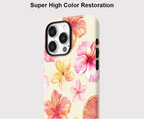iPhone-Hülle mit tropischen Blumen – stoßfester Schutz mit zwei Schichten