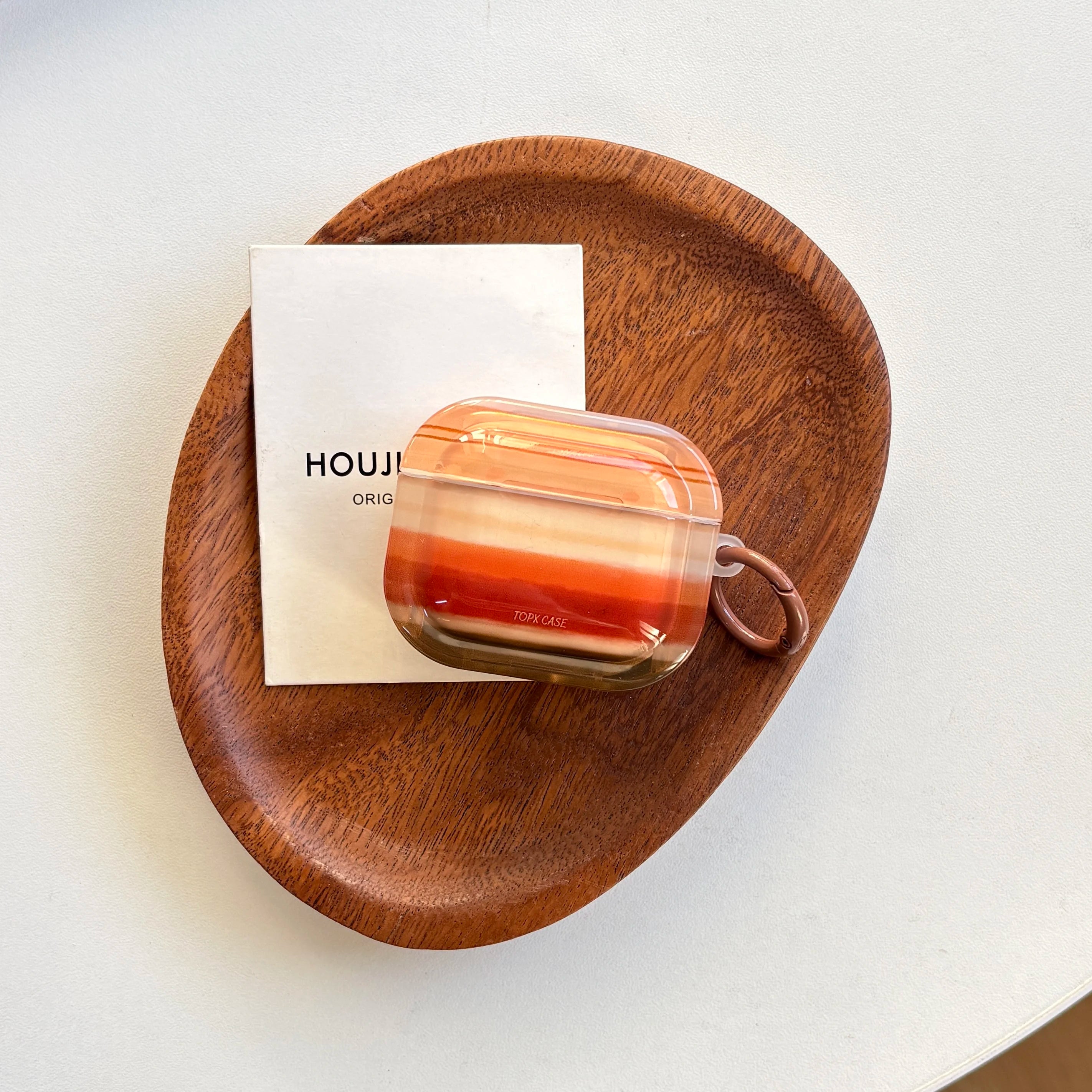 Sunset Gradient AirPods Case – Aesthetic Transparent Protective Cover Secondary image