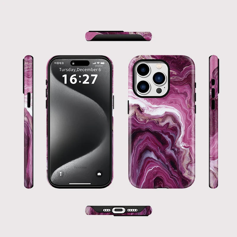 Pink Marble iPhone Case – Luxury Shockproof MagSafe Cover Secondary image