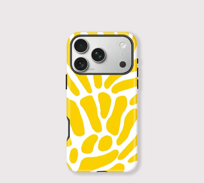 Yellow Abstract iPhone Case – Aesthetic Shockproof Cover Main image