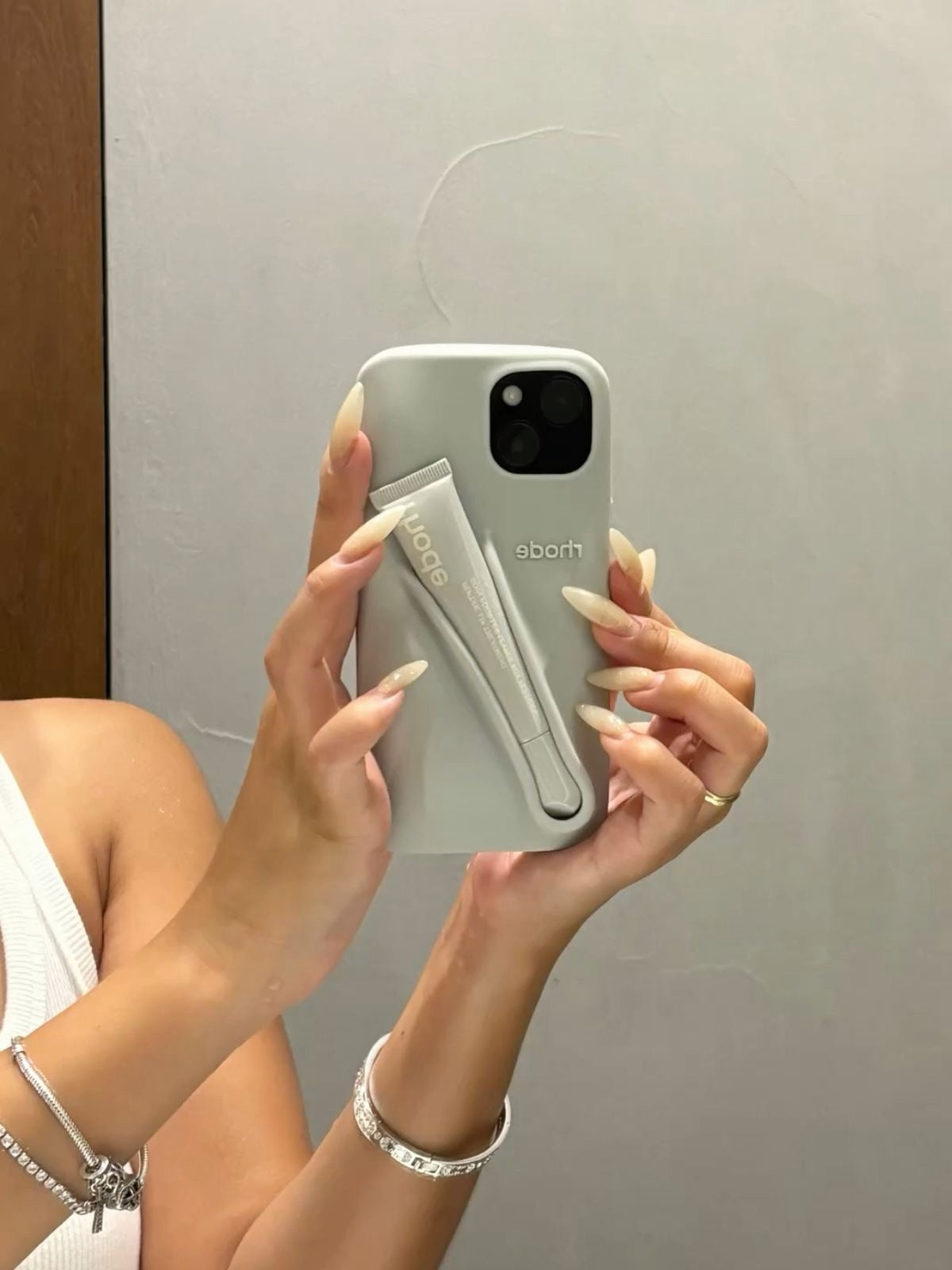 Rhode Phone Case Gray for iPhone | Lip Case | RhodeCover