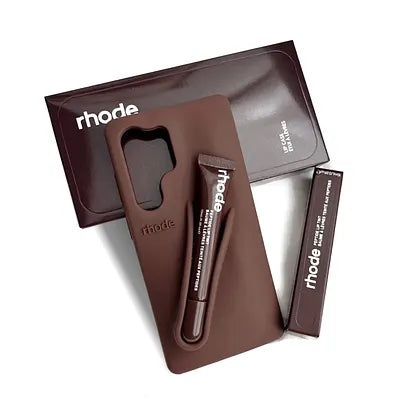 Rhode Phone Case Espresso For Samsung with lipgloss
