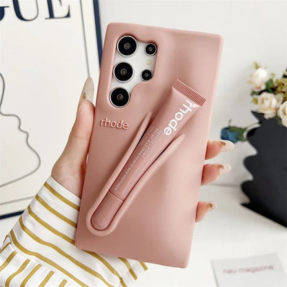 Rhode Phone Case Toast For Samsung with lipgloss