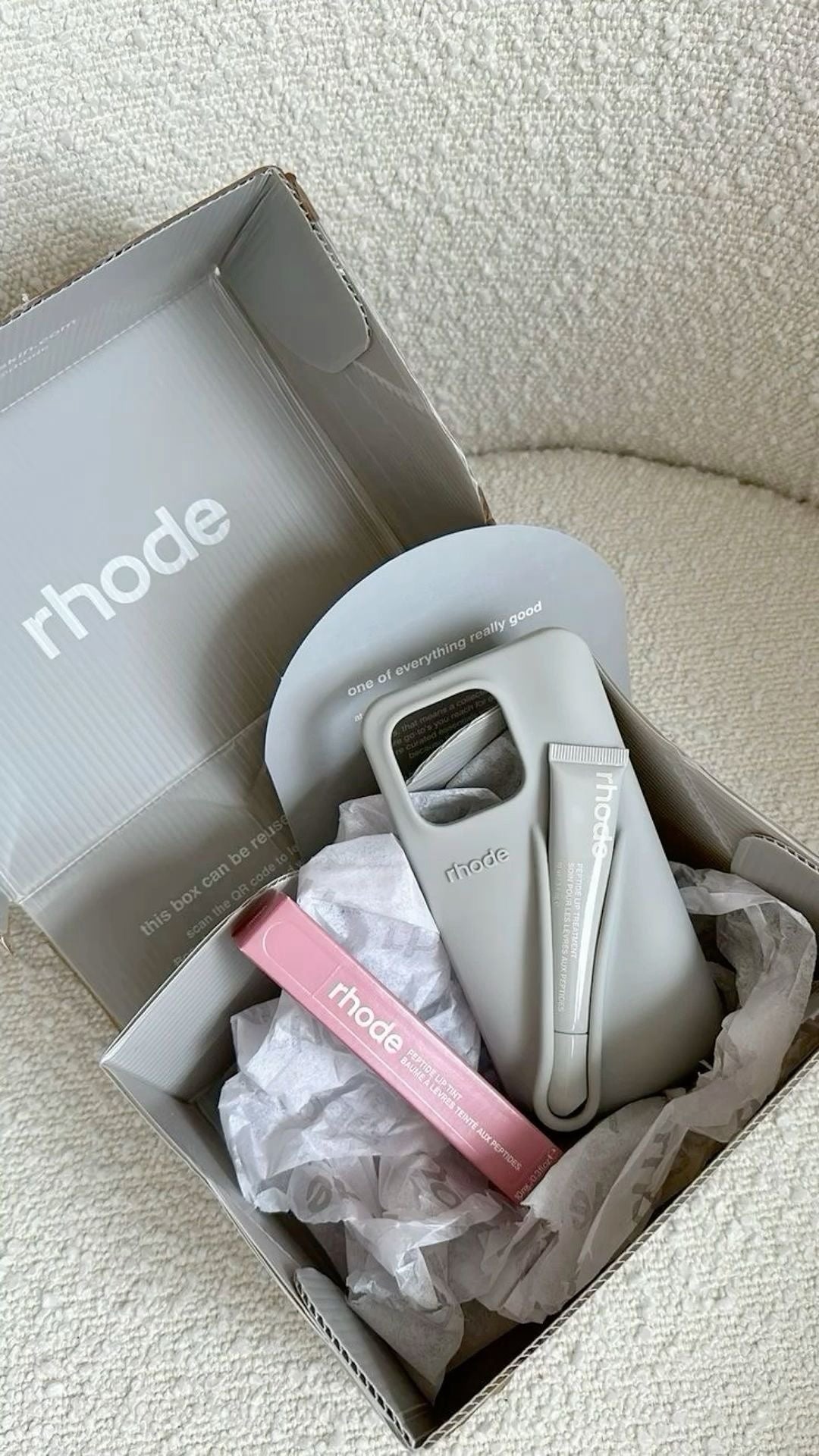 Rhode Phone Case Gray for iPhone | Lip Case | RhodeCover