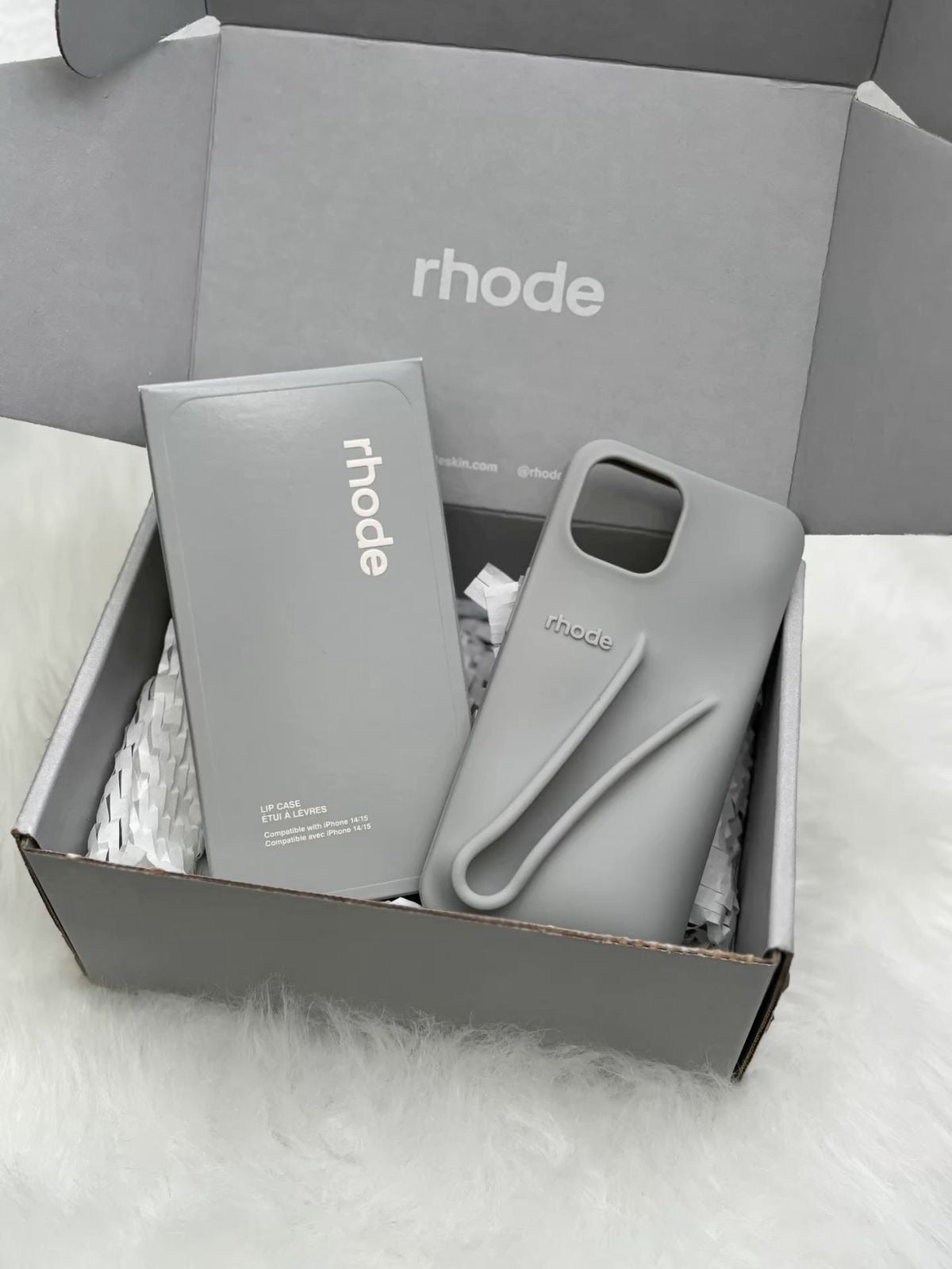 rhode グレー 17pro Rhode Phone Case Gray for iPhone | Lip Case | RhodeCover